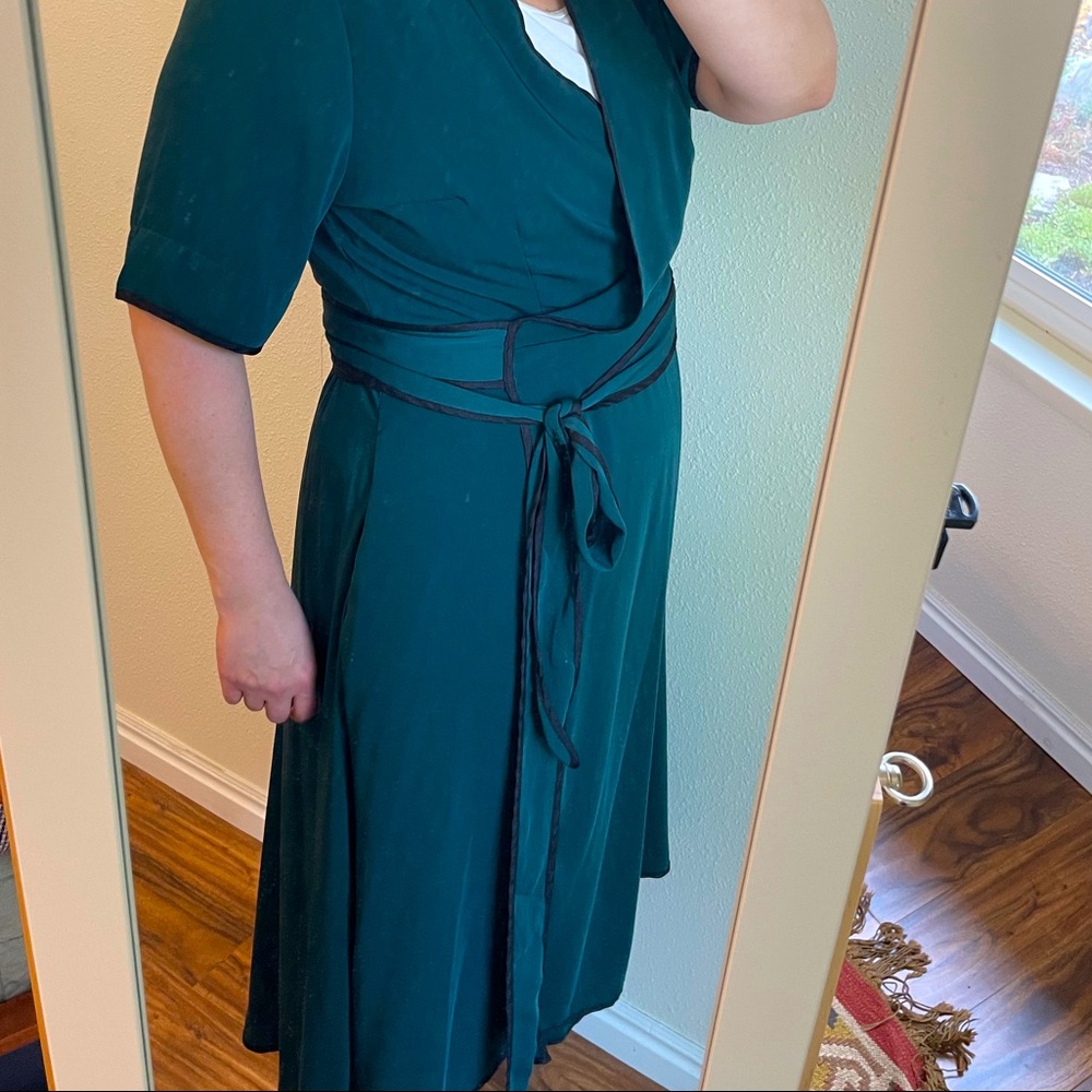 Eloquii high-low wrap dress